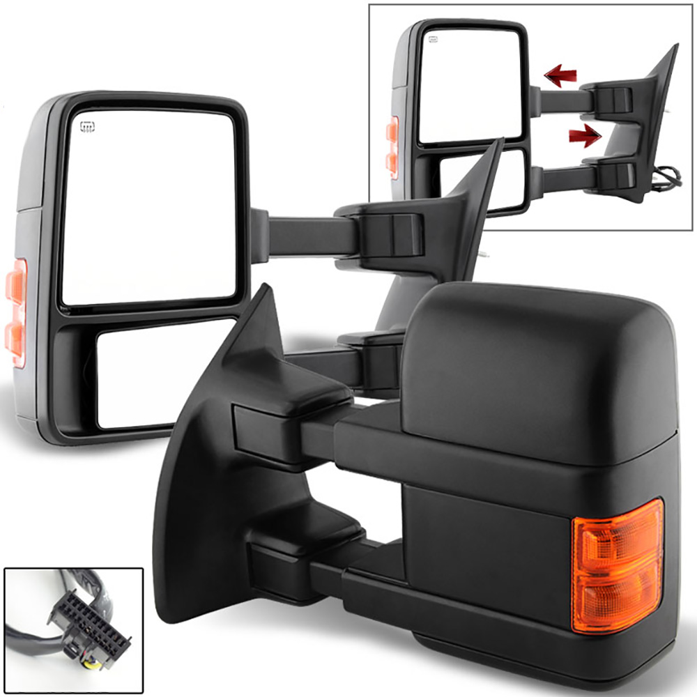 Power Heated Signal Extended Towing Mirrors For 20082016 F250 F350 Superduty eBay