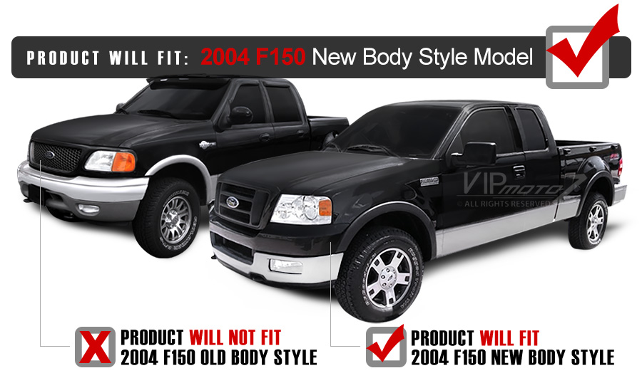 Details About 2004 2008 Ford F150 Sinister Black Smoke Head Lights Headlamps Pair Assembly