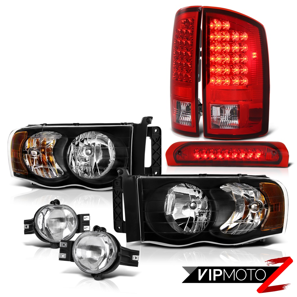 02-05 Dodge Ram|BLK HeadLight|RED LED Tail Light|Fog Light|Red LED Brake Light | eBay 2002 Dodge Ram 1500 Red Light On Dash