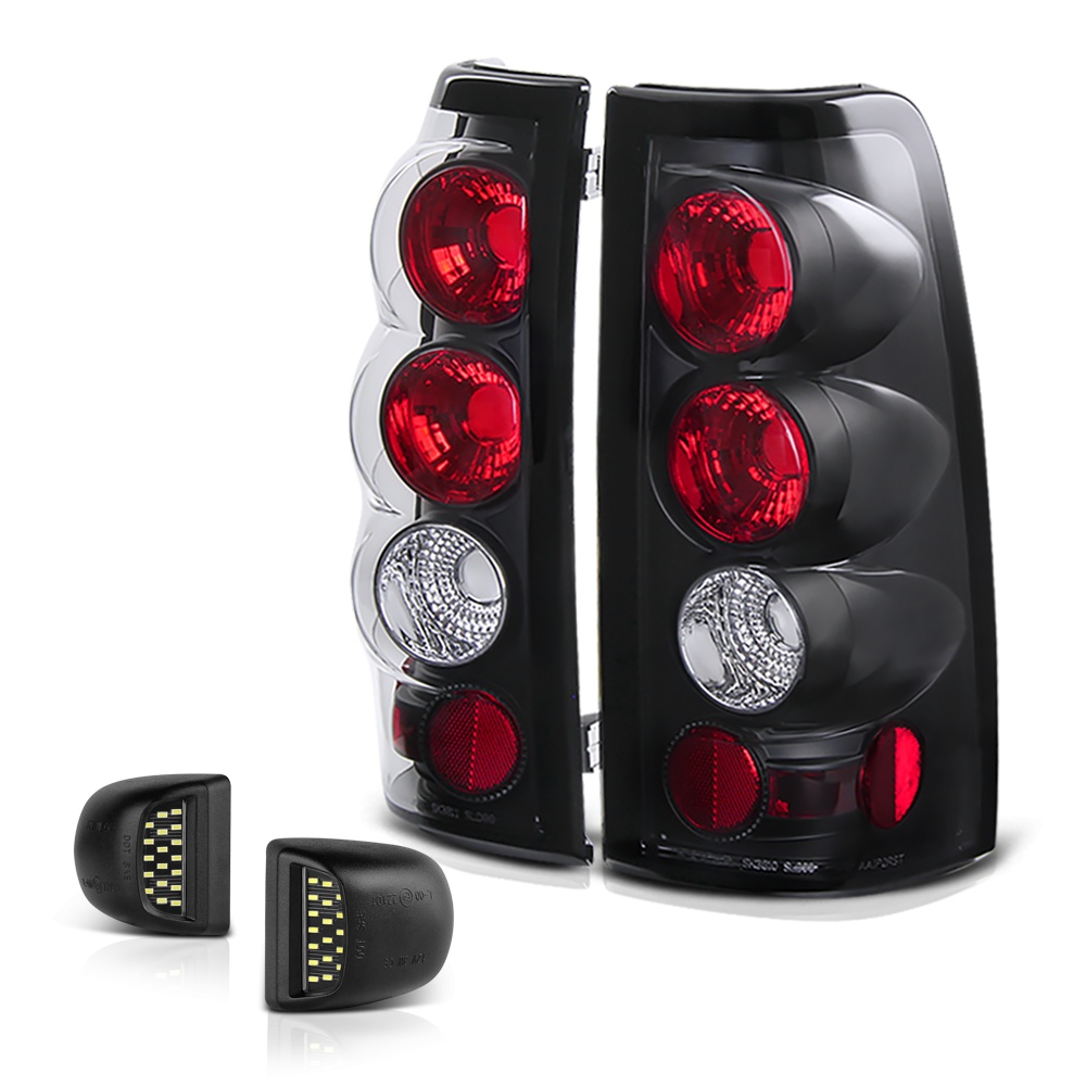 Silverado 0306 GMC SIERRA 0506 Black Altezza Tail Lamp LED License