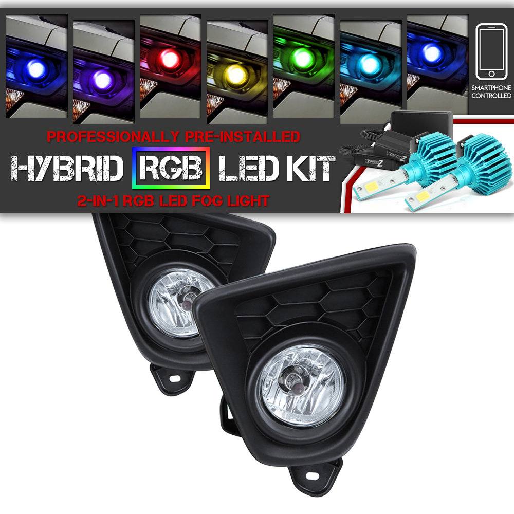 [Built-In Multi-Color LED] 2013 2014 2015 Mazda CX5 CX-5 Lower Fog